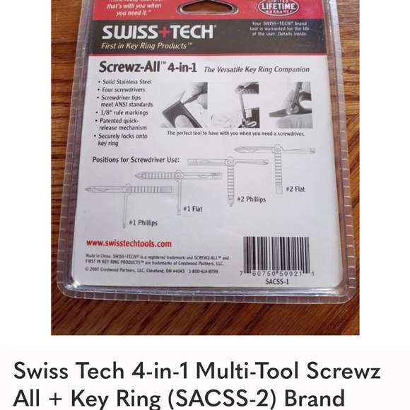 Swiss Tech Screwz-All plus Key Ring Companion. - Picture 2 of 2